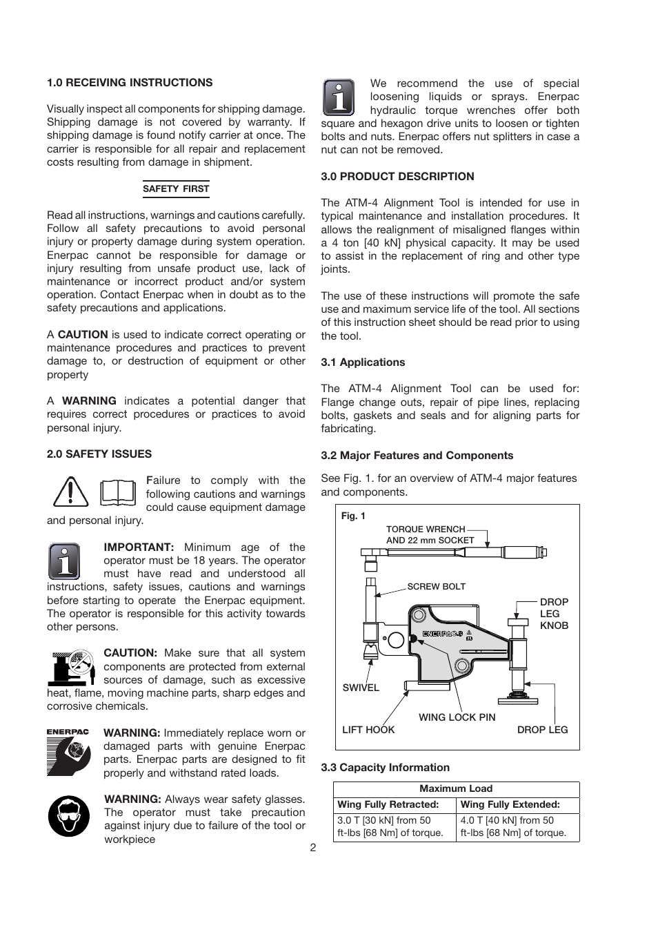 Enerpac ATM-4 User Manual | Page 2 / 136