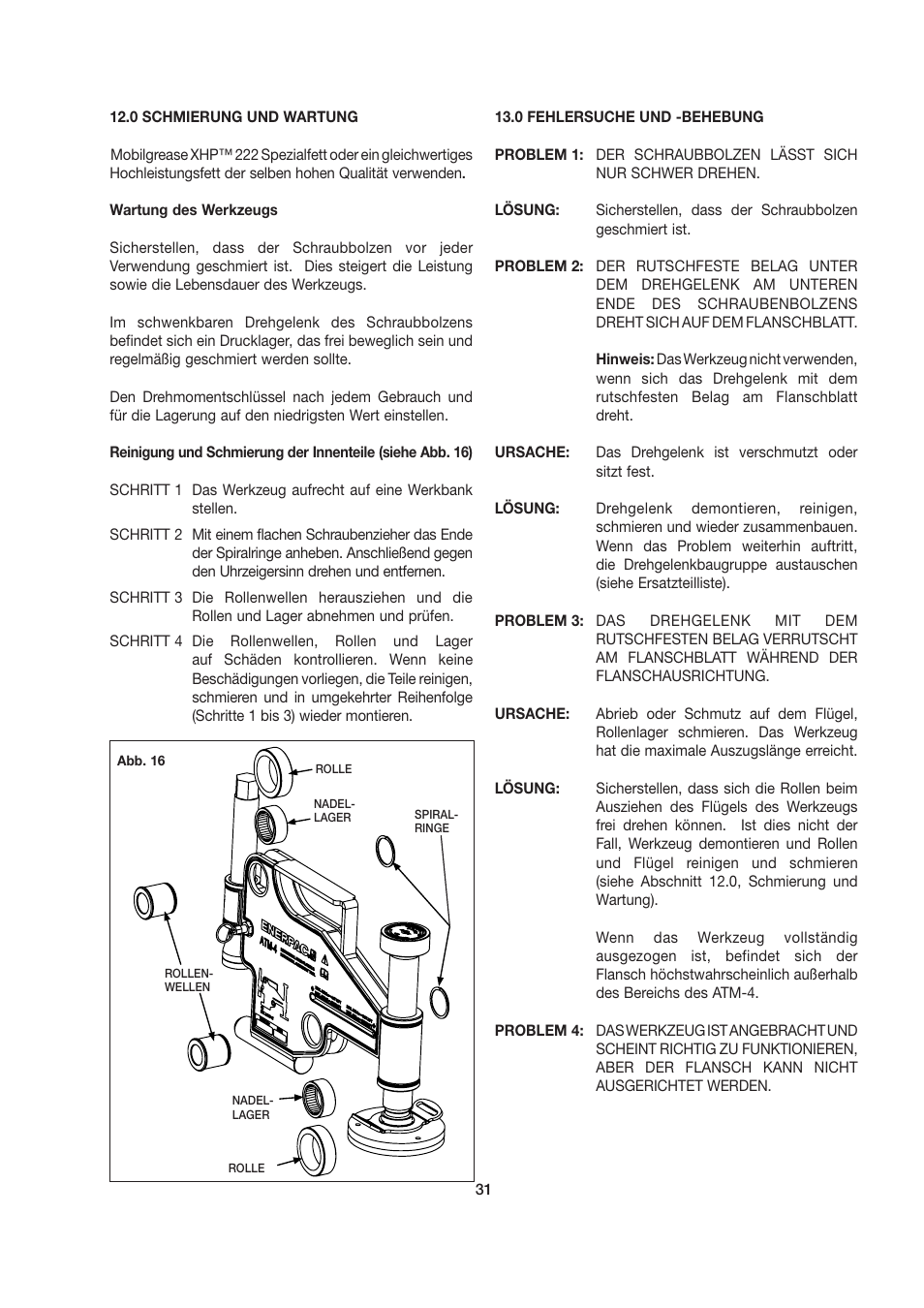 Enerpac ATM-4 User Manual | Page 31 / 136