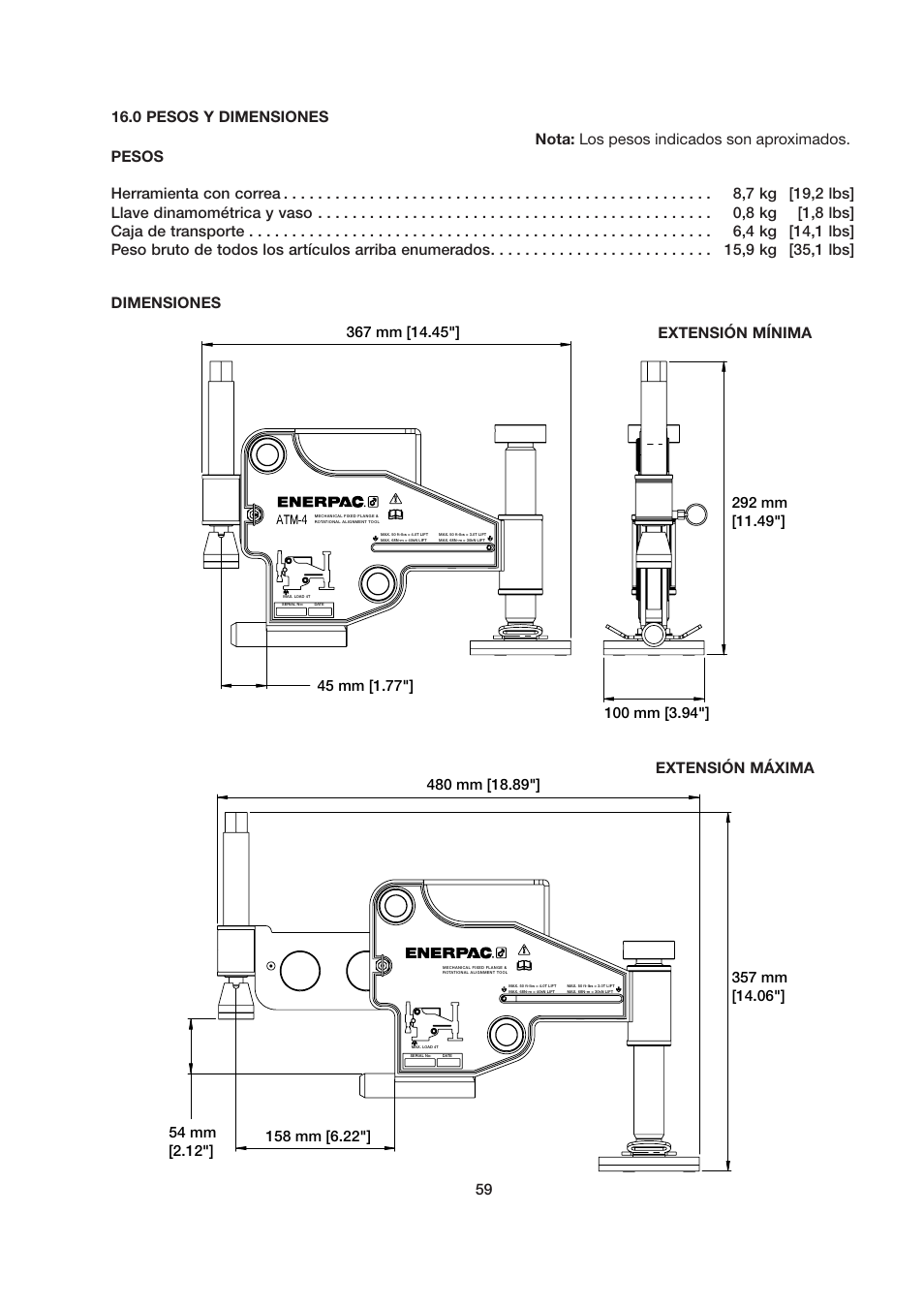 Enerpac ATM-4 User Manual | Page 59 / 136