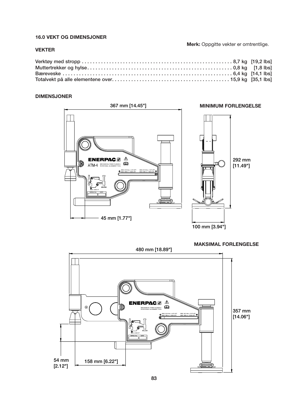 Enerpac ATM-4 User Manual | Page 83 / 136