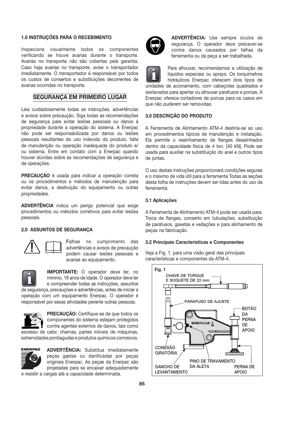 Enerpac ATM-4 User Manual | Page 86 / 136