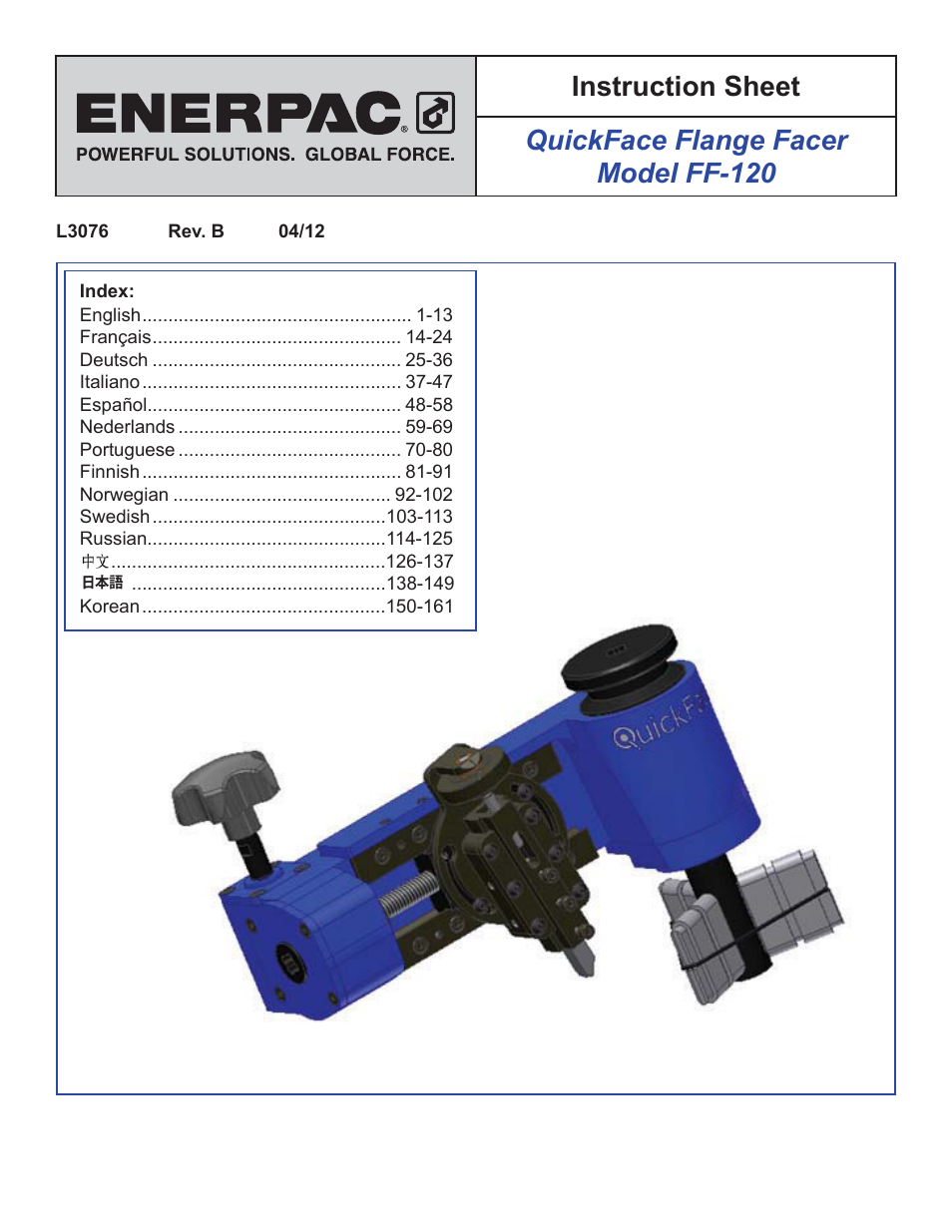 Enerpac FF-Series User Manual | 164 pages