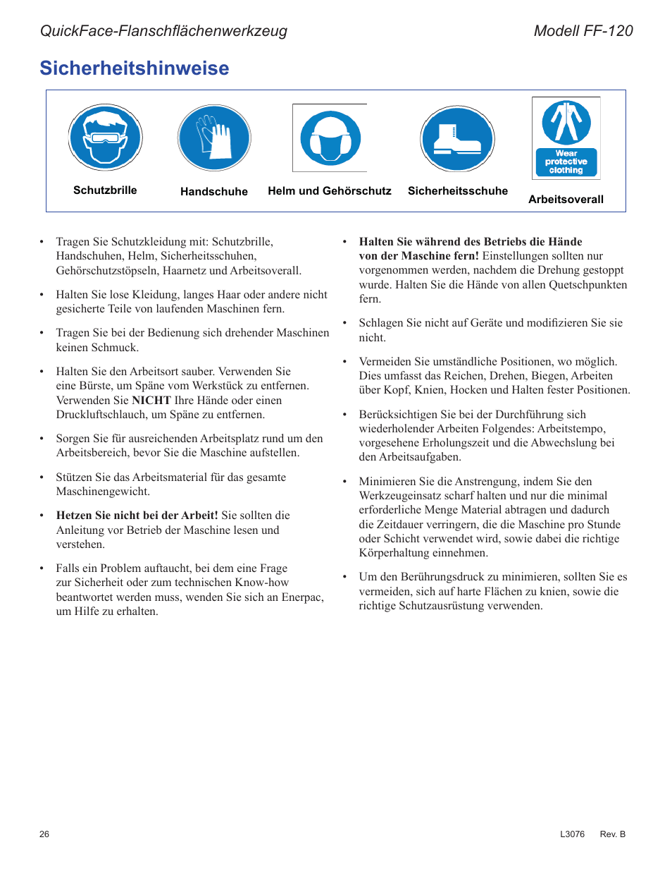 6lfkhukhlwvklqzhlvh, 4xlfn)dfh)odqvfkàlfkhqzhun]hxj 0rghoo)) | Enerpac FF-Series User Manual | Page 26 / 164