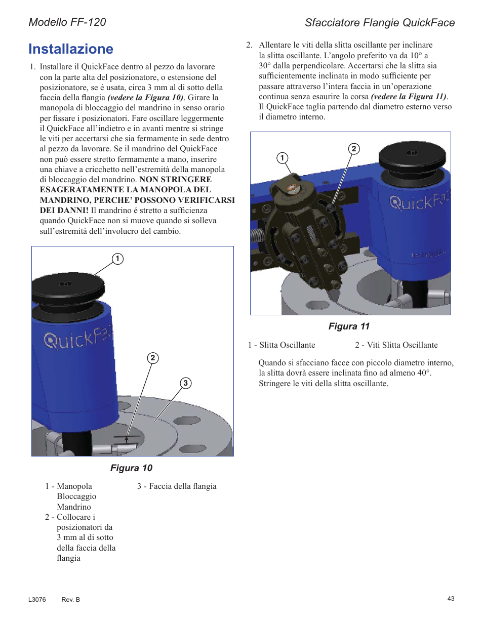 Qvwdood]lrqh, 6idffldwruh)odqjlh4xlfn)dfh, 0rghoor)) | Enerpac FF-Series User Manual | Page 43 / 164