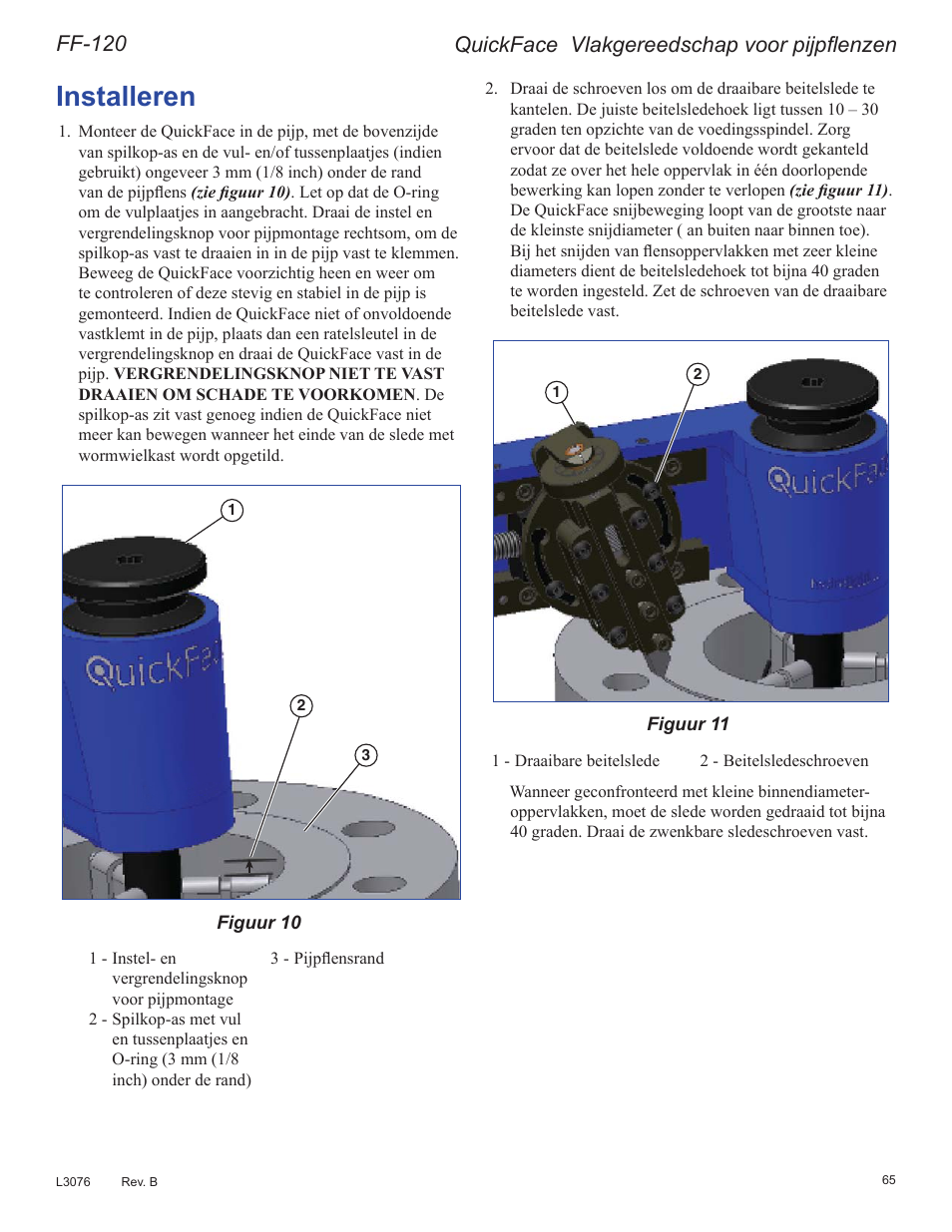 Qvwdoohuhq, 4xlfn)dfh9odnjhuhhgvfkdsyrruslmsàhq]hq | Enerpac FF-Series User Manual | Page 65 / 164