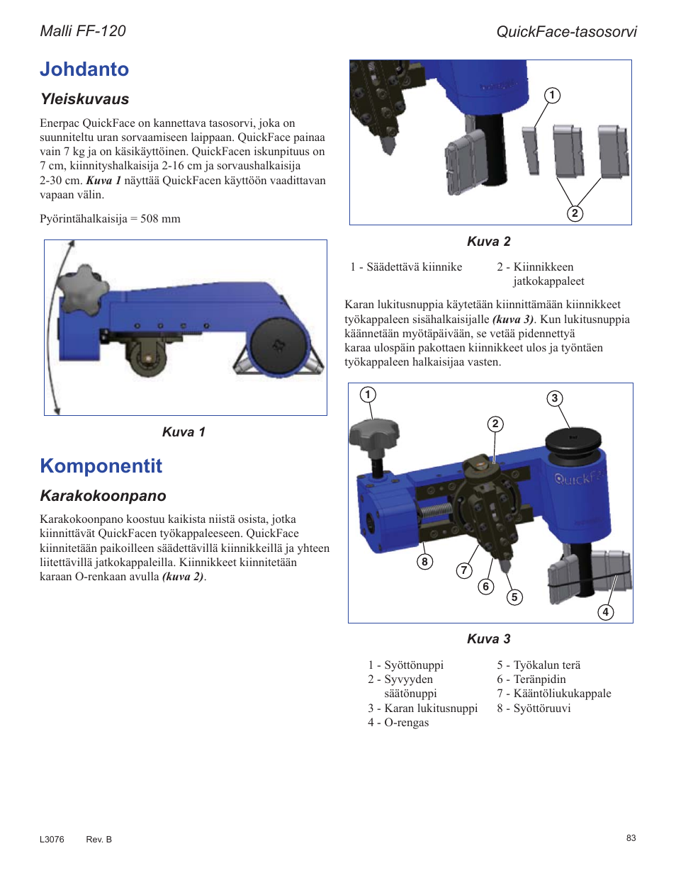 Rkgdqwr, Rpsrqhqwlw, 4xlfn)dfhwdvrvruyl | 0dool)), Ohlvnxydxv, Dudnrnrrqsdqr | Enerpac FF-Series User Manual | Page 83 / 164