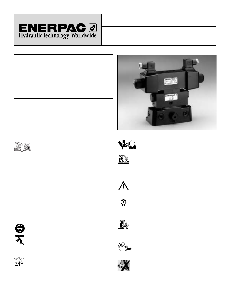 Enerpac VE-Series User Manual | 24 pages