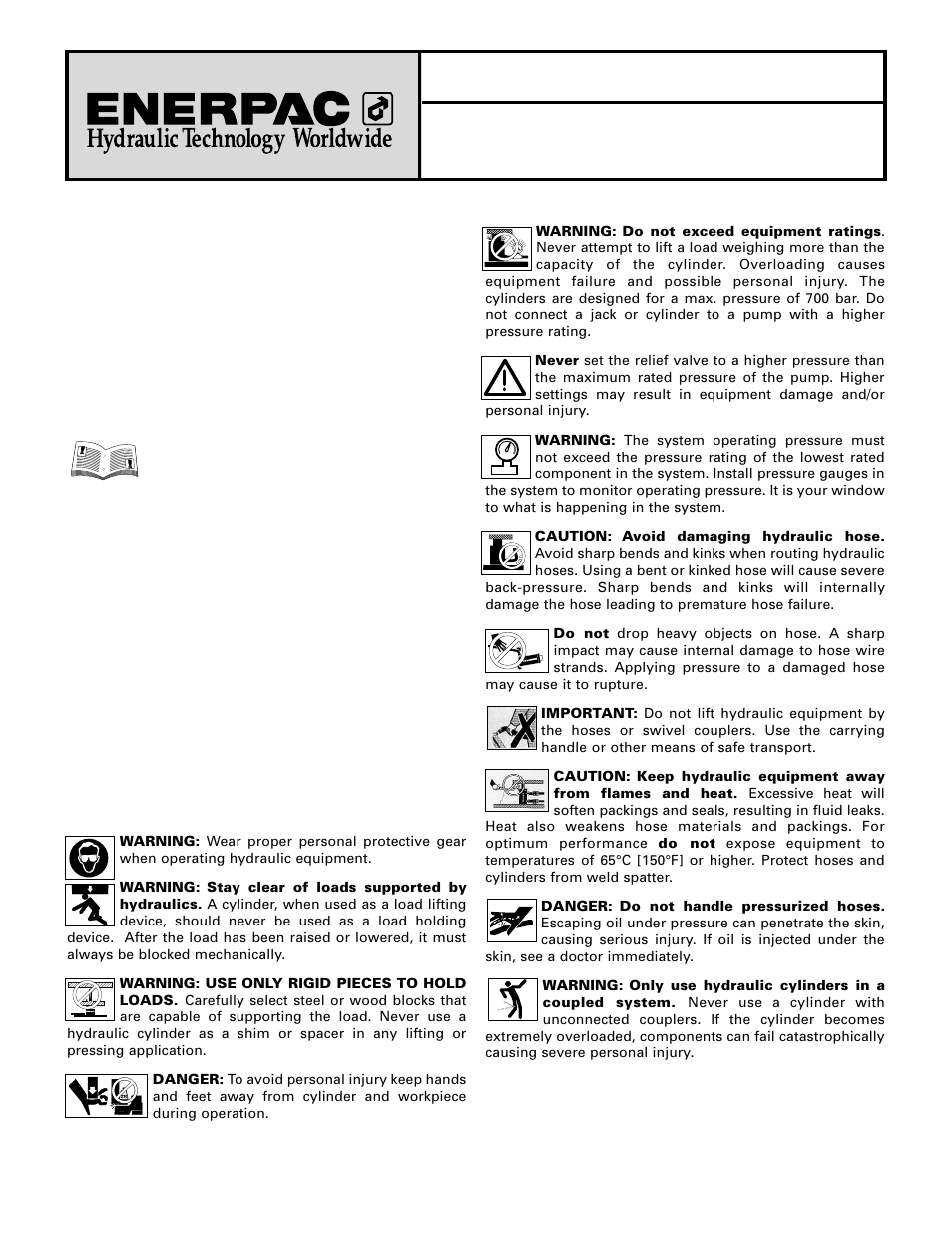 Enerpac MRS-Series User Manual | 4 pages