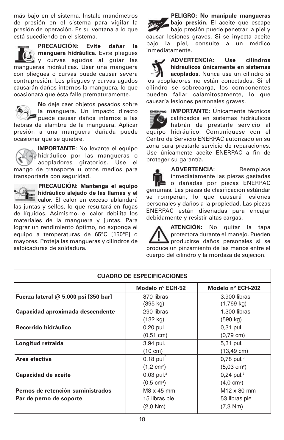 Enerpac ECM-Series User Manual | Page 18 / 36