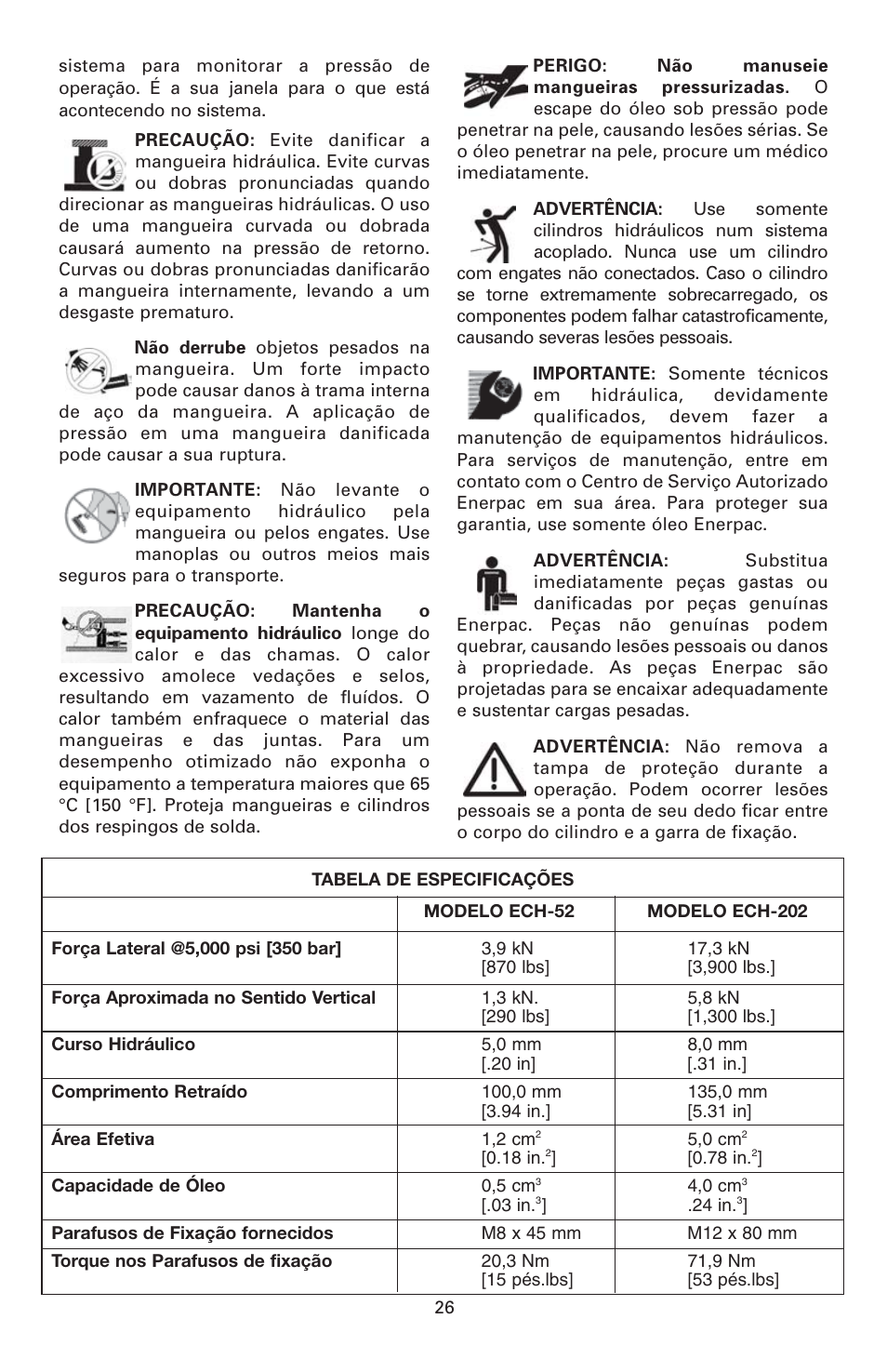 Enerpac ECM-Series User Manual | Page 26 / 36