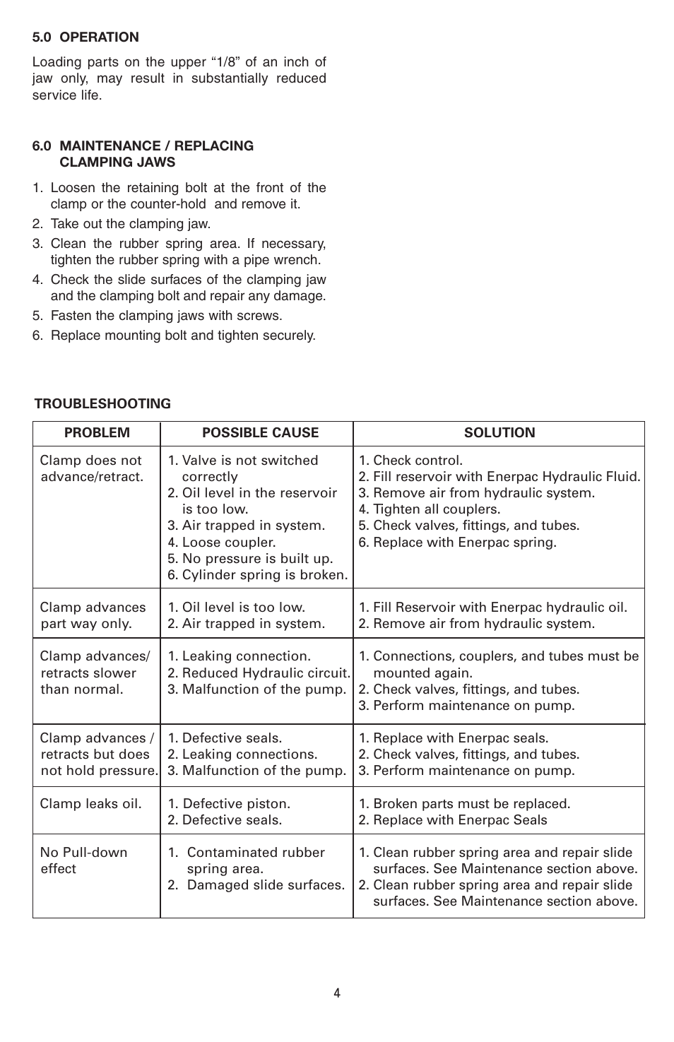 Enerpac ECM-Series User Manual | Page 4 / 36