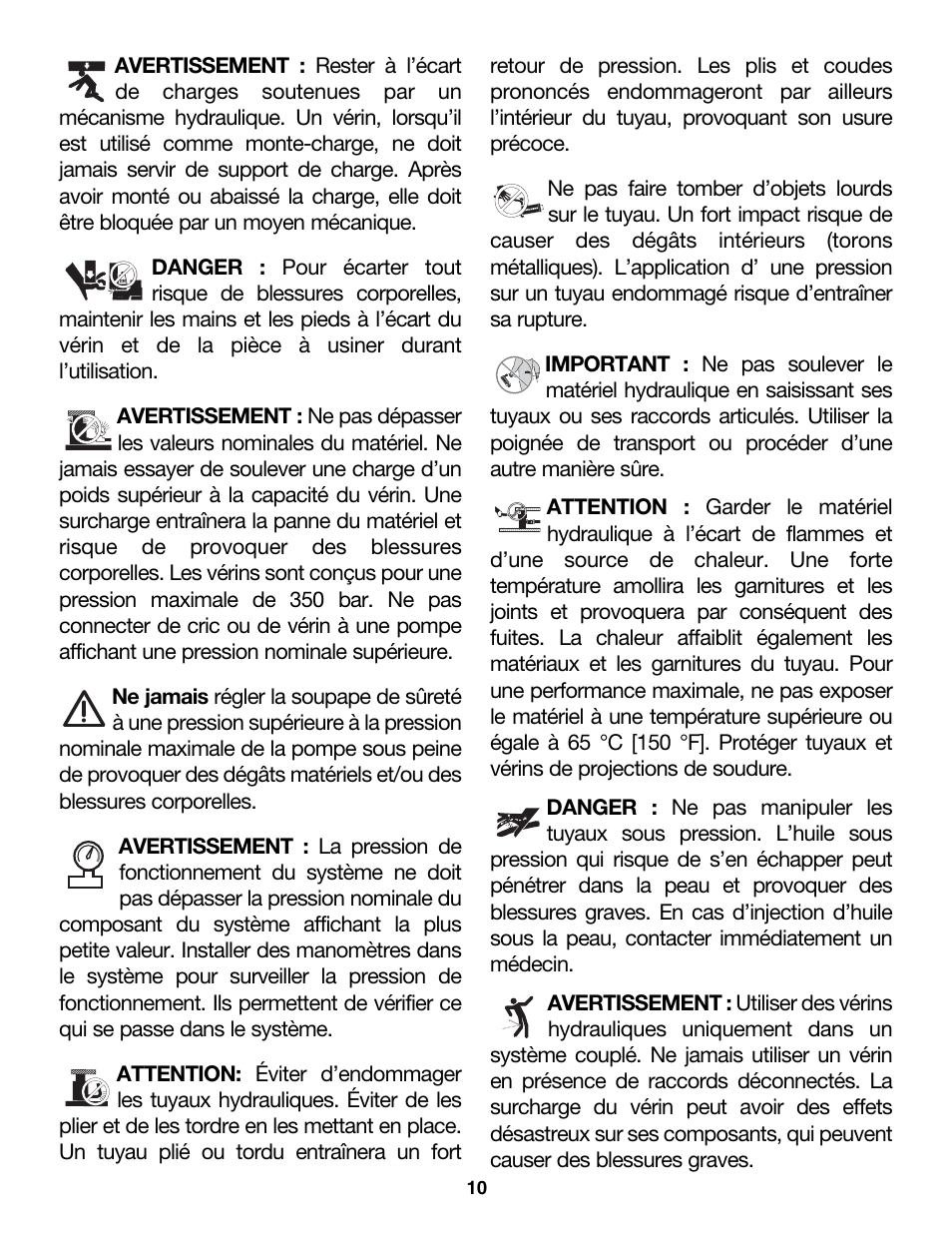 Enerpac CDT-Series User Manual | Page 10 / 66