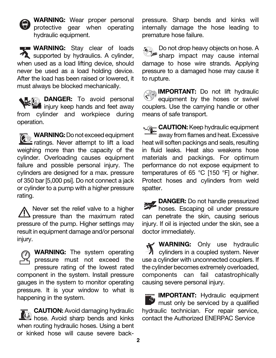 Enerpac CDT-Series User Manual | Page 2 / 66