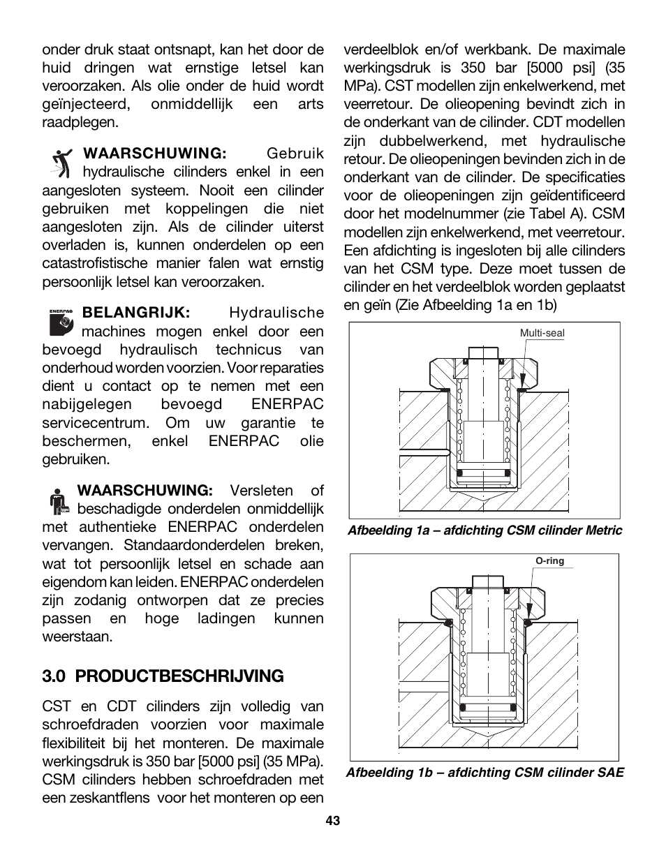 0 productbeschrijving | Enerpac CDT-Series User Manual | Page 43 / 66