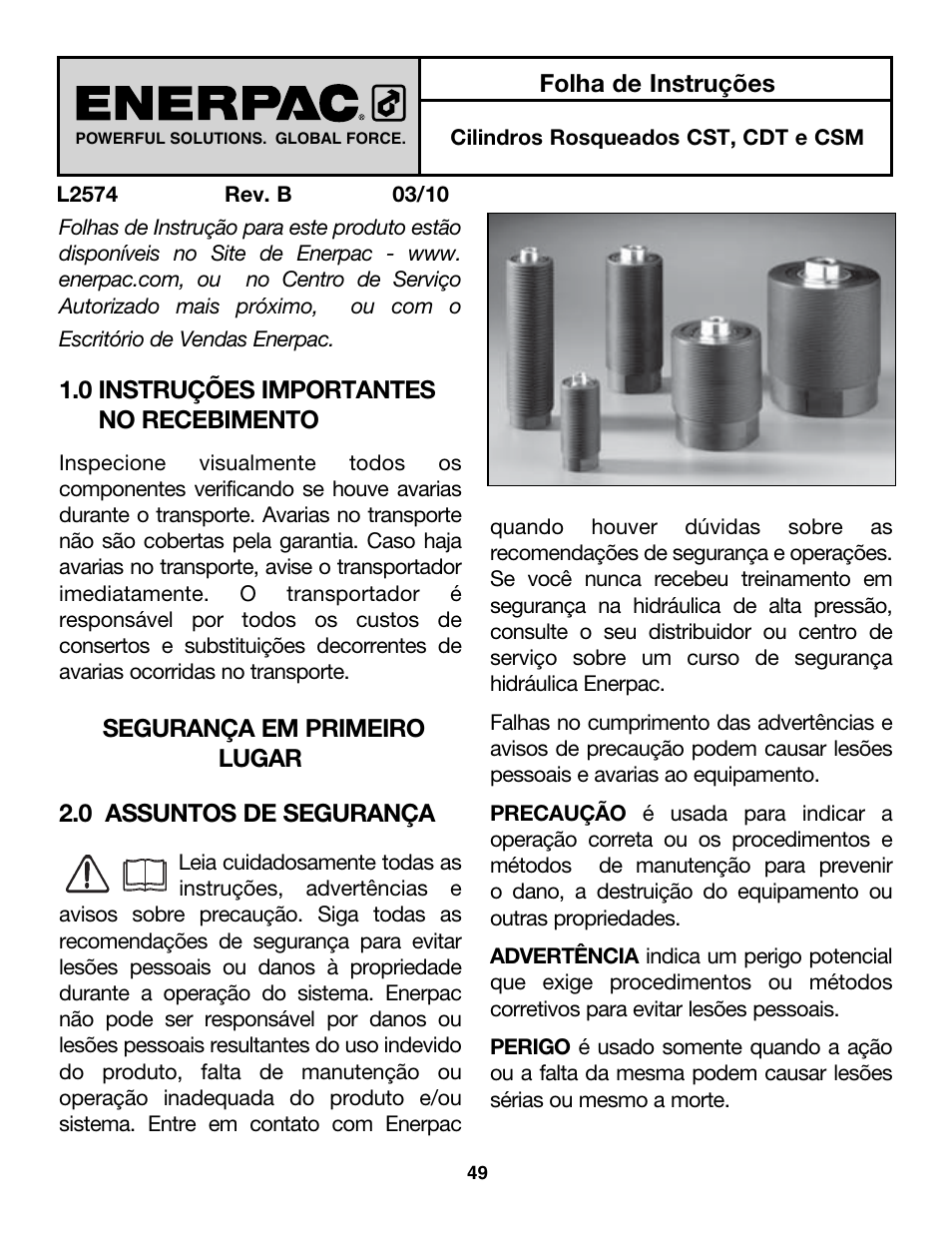 Enerpac CDT-Series User Manual | Page 49 / 66