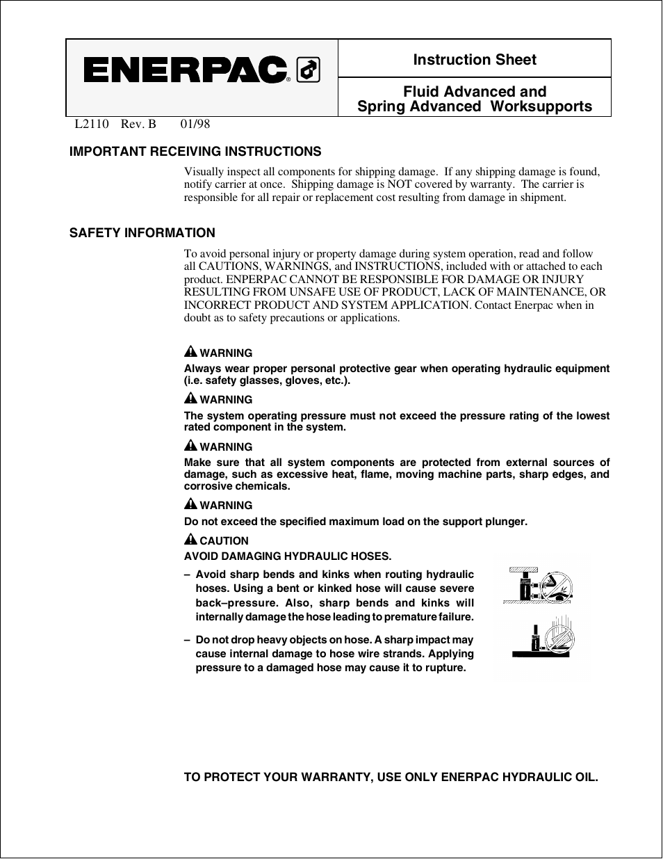 Enerpac WST-72 User Manual | 48 pages