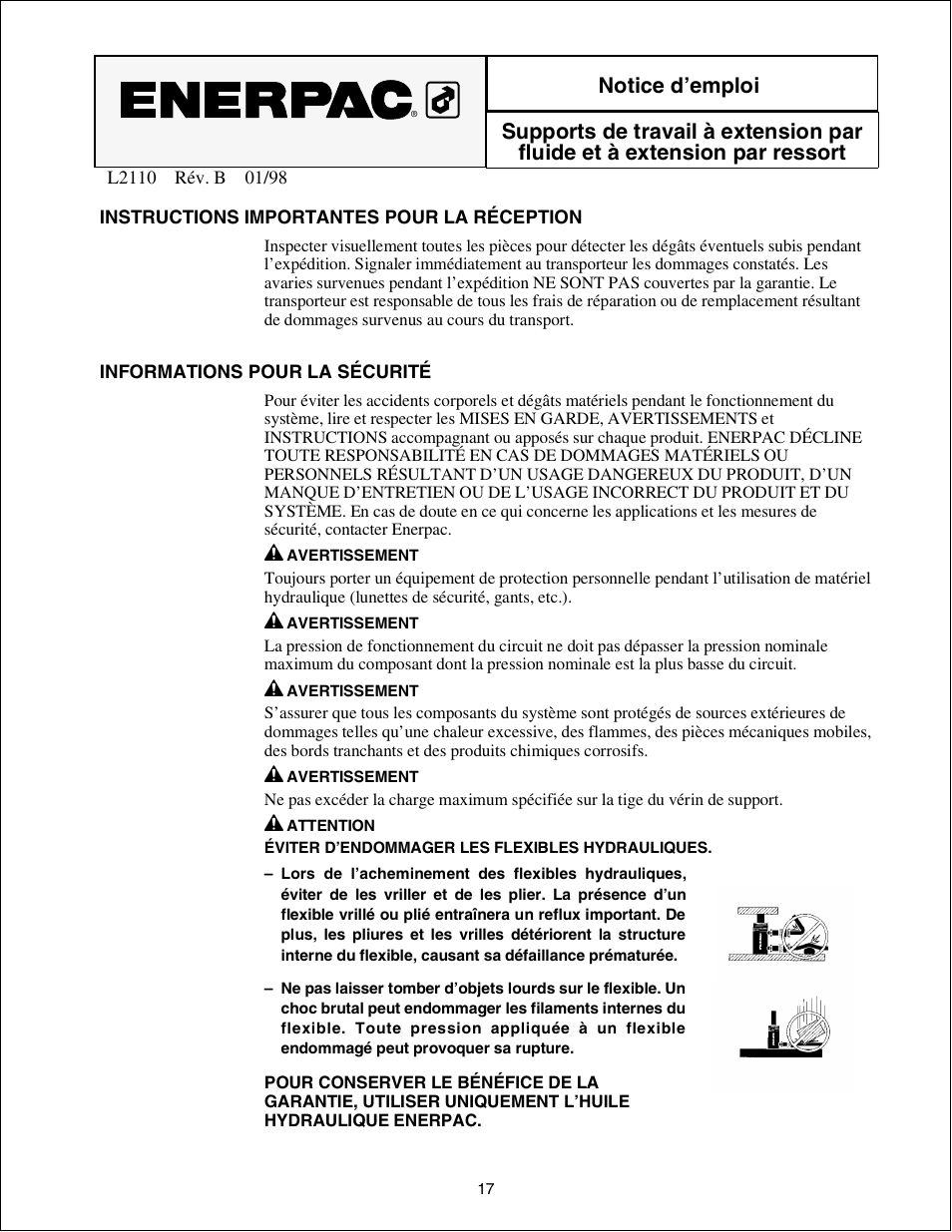 Enerpac WST-72 User Manual | Page 17 / 48