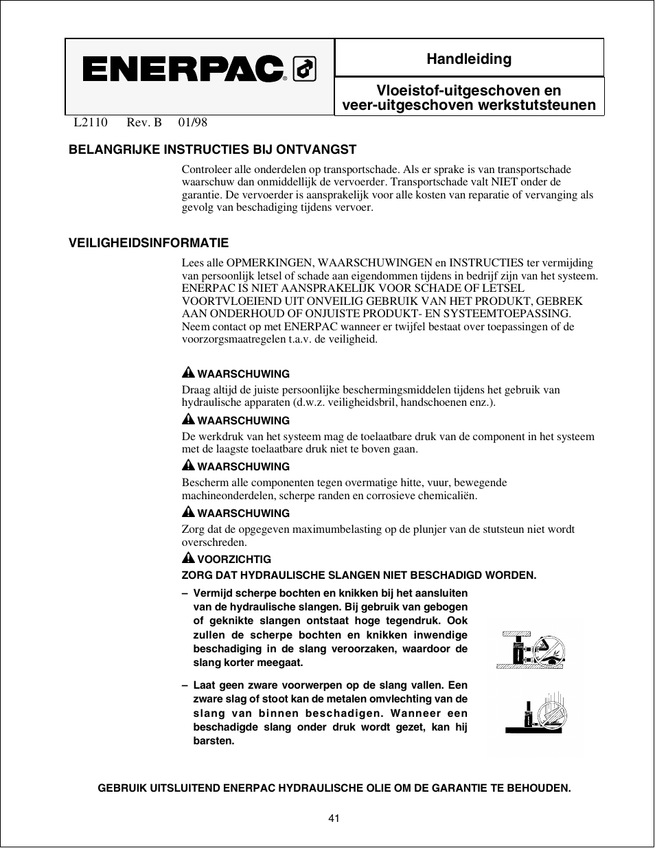 Enerpac WST-72 User Manual | Page 41 / 48