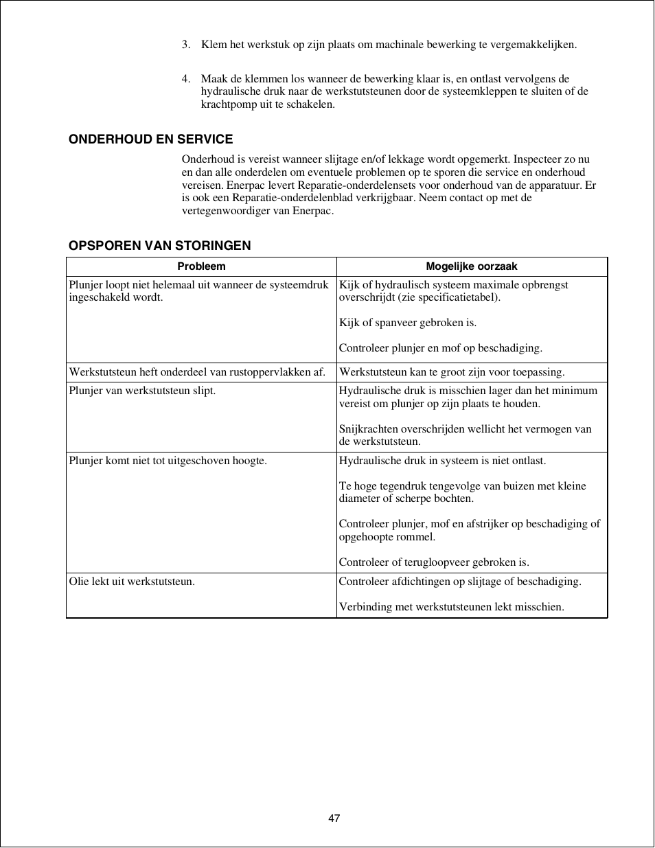 Enerpac WST-72 User Manual | Page 47 / 48