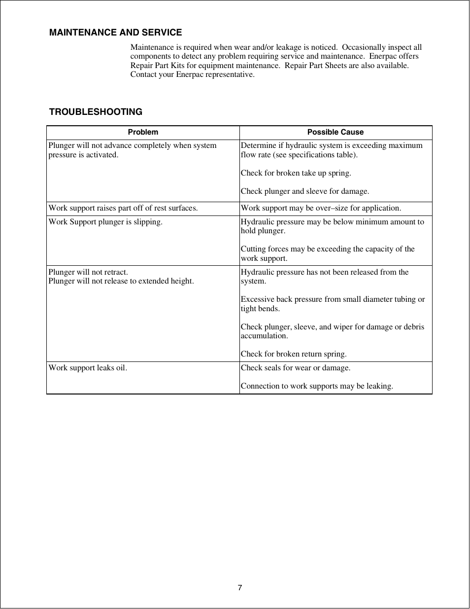 Enerpac WST-72 User Manual | Page 7 / 48
