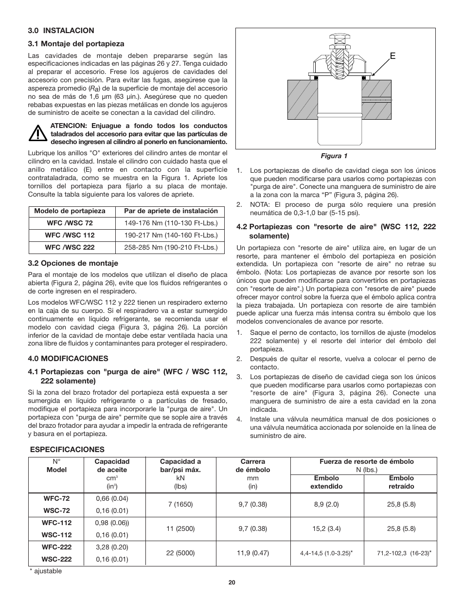 Enerpac WSC-112 User Manual | Page 20 / 32