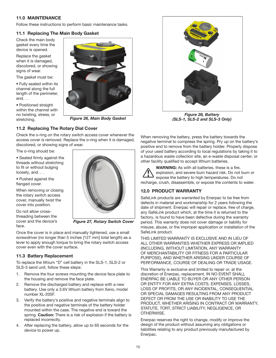 Enerpac SafeLink User Manual | Page 15 / 16