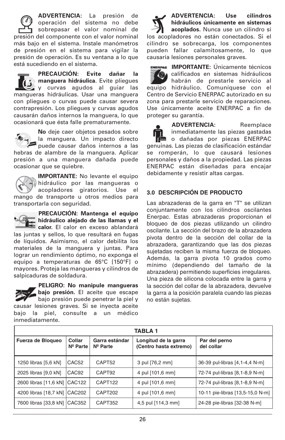 Enerpac CAPT-Series User Manual | Page 26 / 44