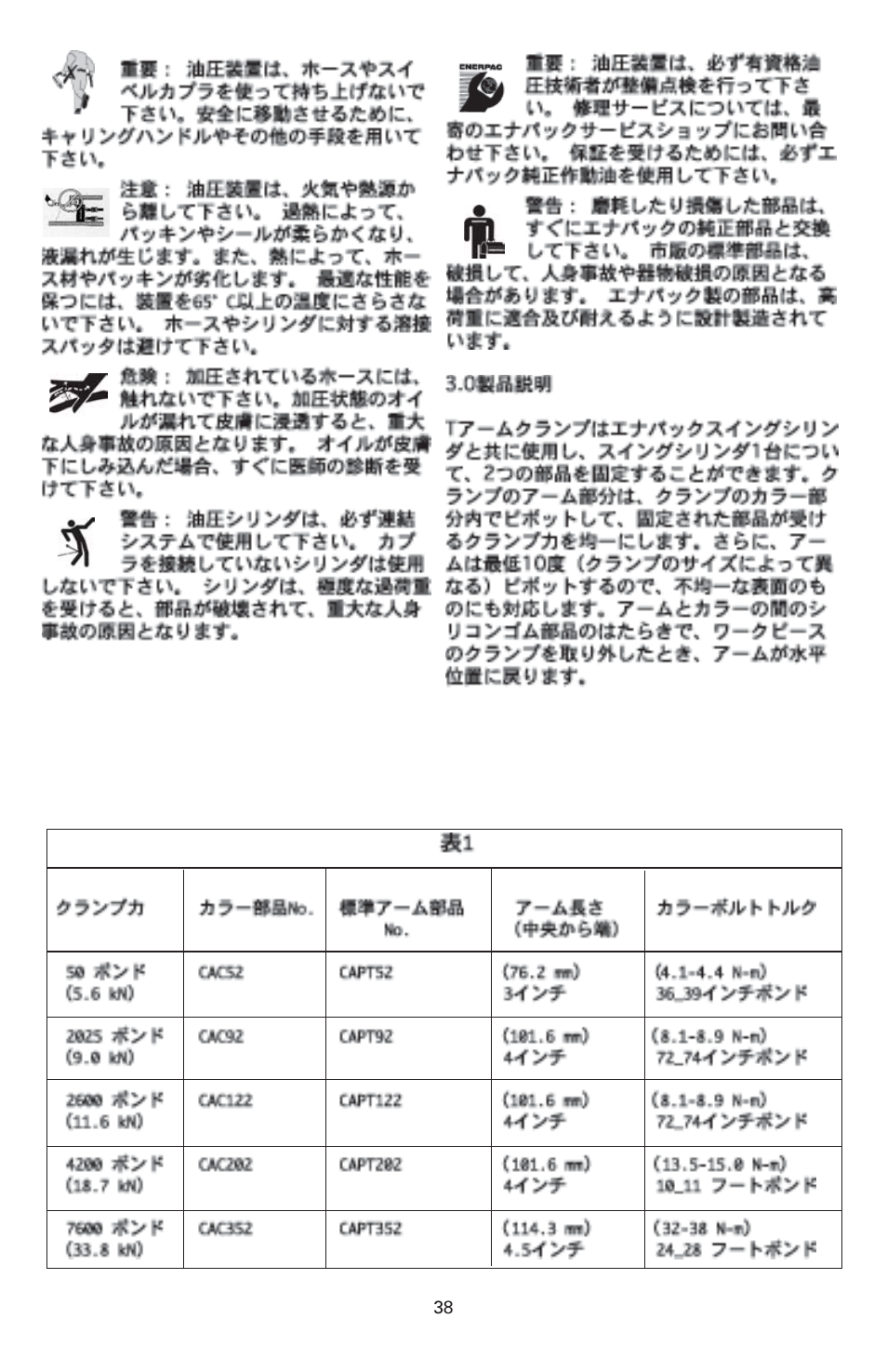 Enerpac CAPT-Series User Manual | Page 38 / 44