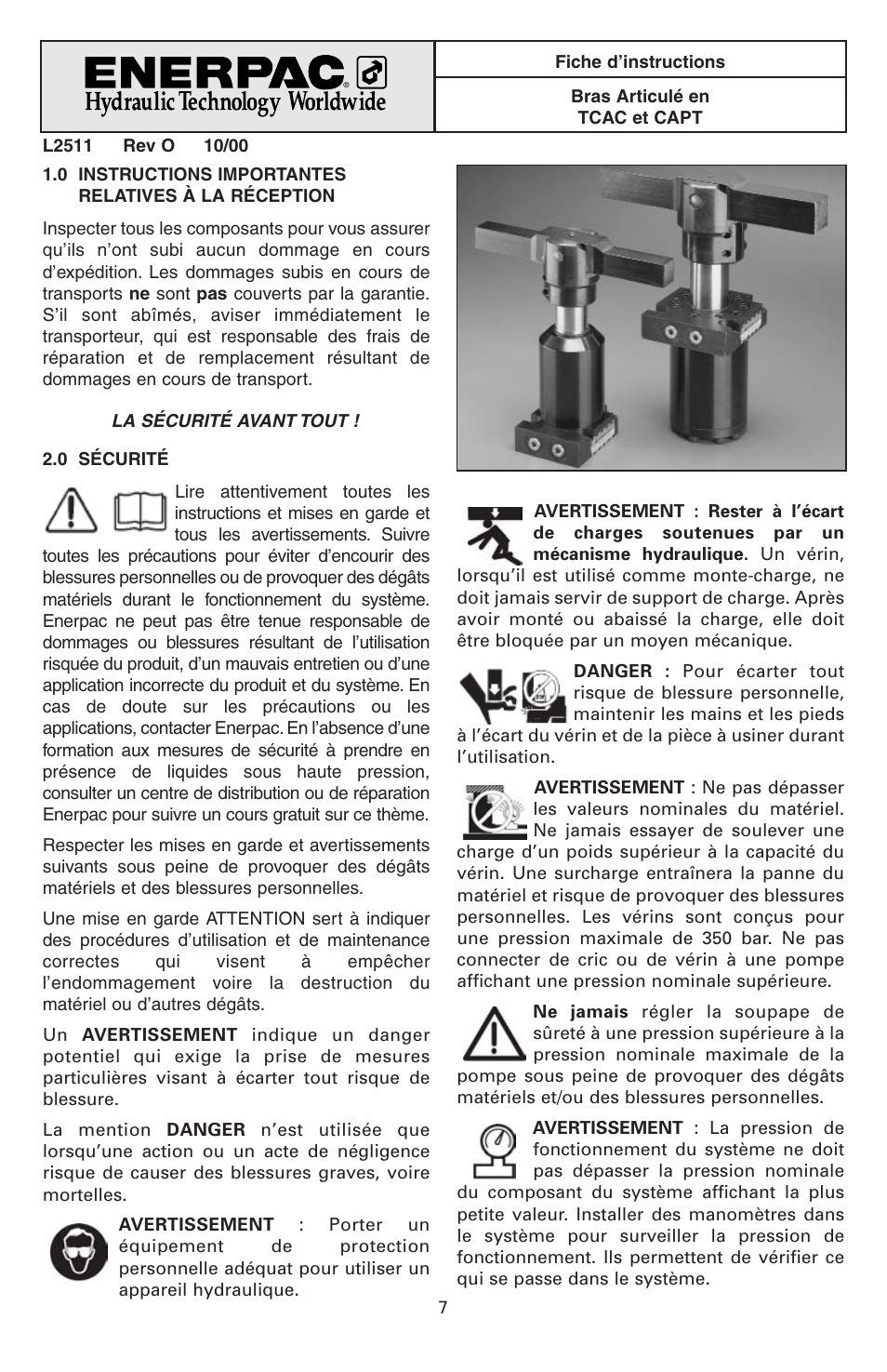 Enerpac CAPT-Series User Manual | Page 7 / 44