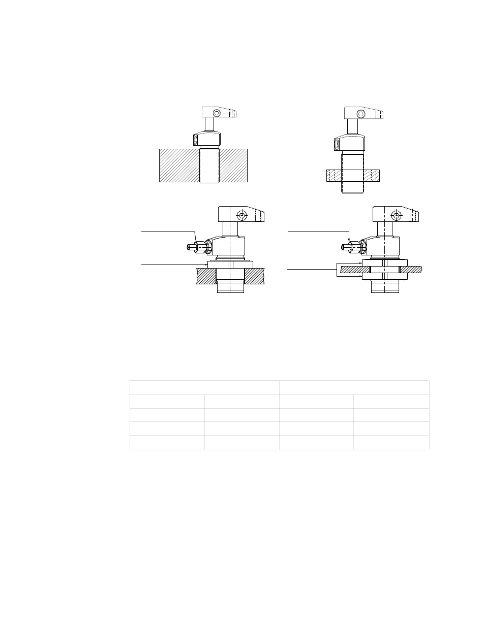 Mounting specs, Threaded body cylinders, Mounting specifications | Enerpac ST-121 User Manual | Page 4 / 12