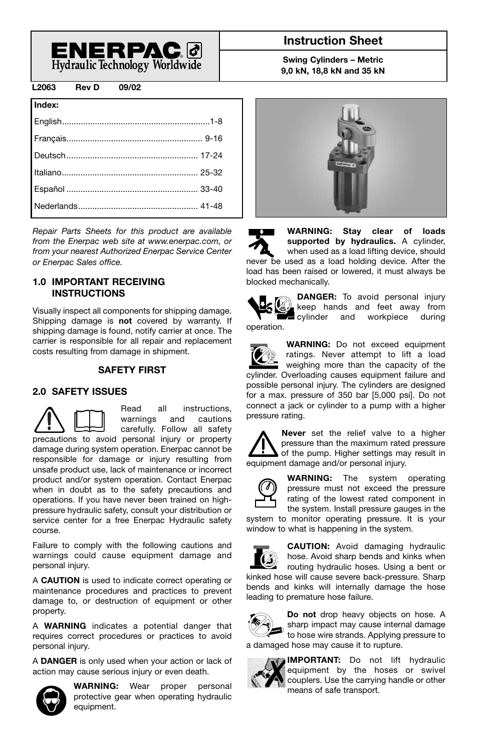 Enerpac ST-202 User Manual | 52 pages