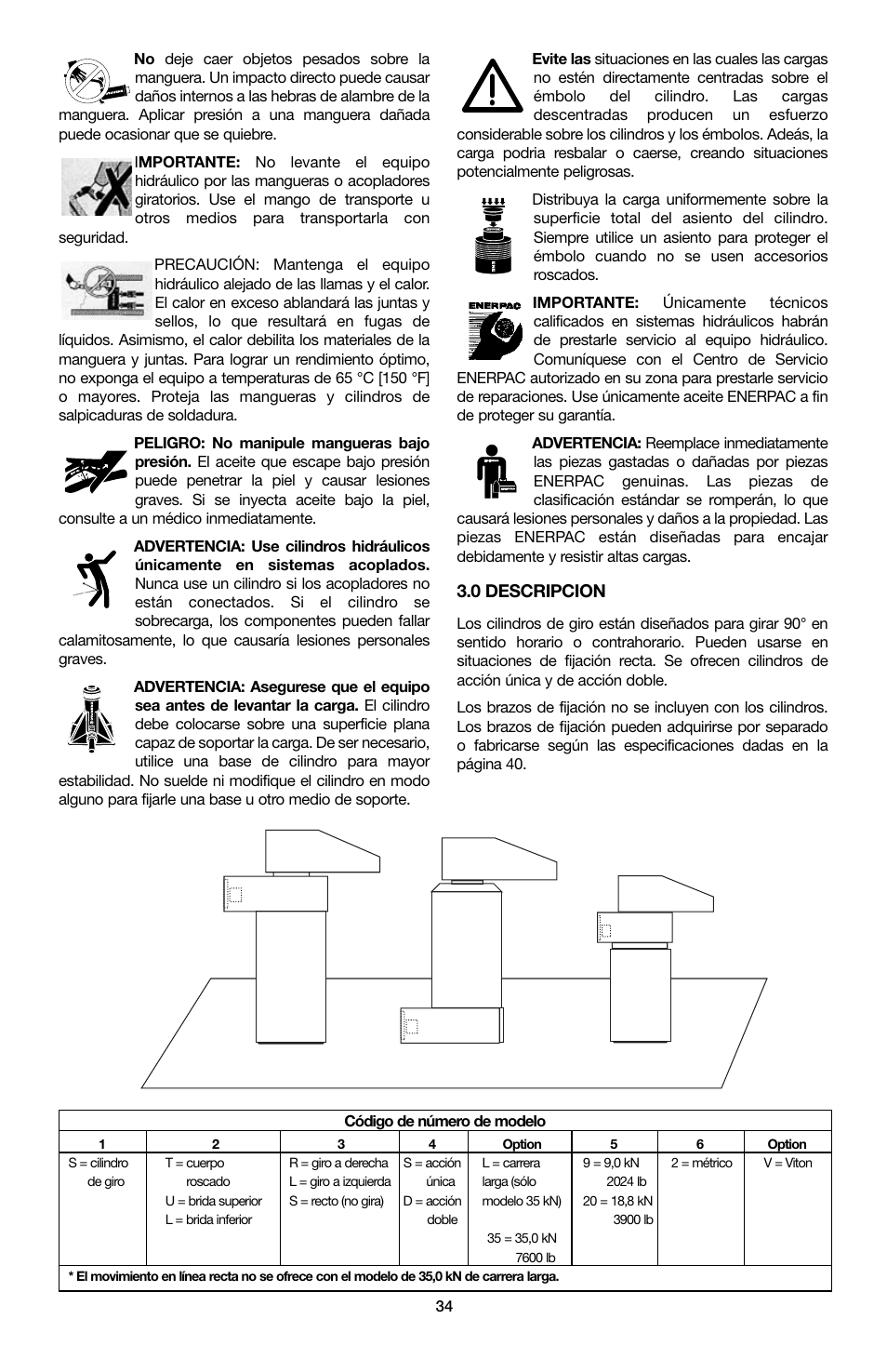 0 descripcion | Enerpac ST-202 User Manual | Page 34 / 52