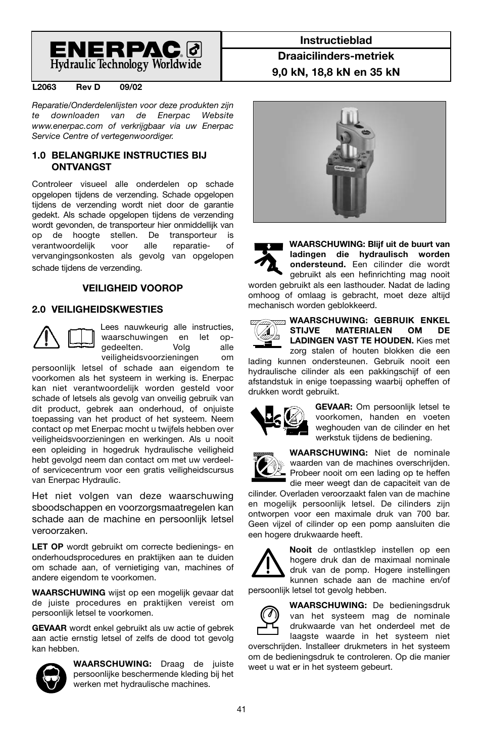 Enerpac ST-202 User Manual | Page 41 / 52