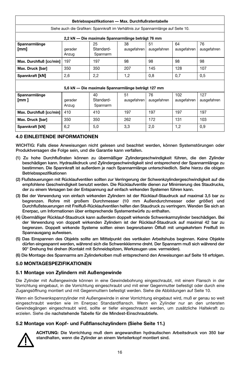 Enerpac ST-52 User Manual | Page 16 / 48