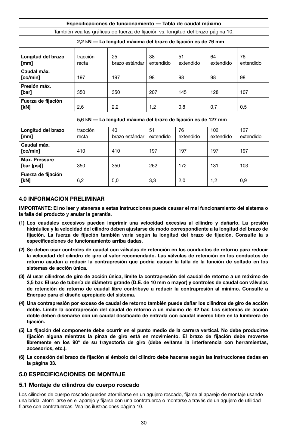 Enerpac ST-52 User Manual | Page 30 / 48