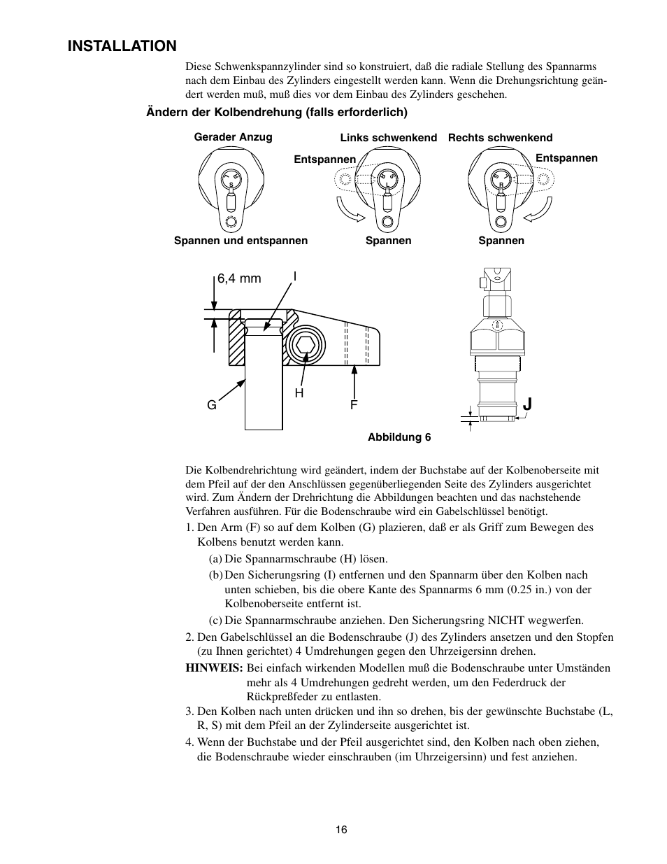 Installation | Enerpac SC-Series User Manual | Page 16 / 64