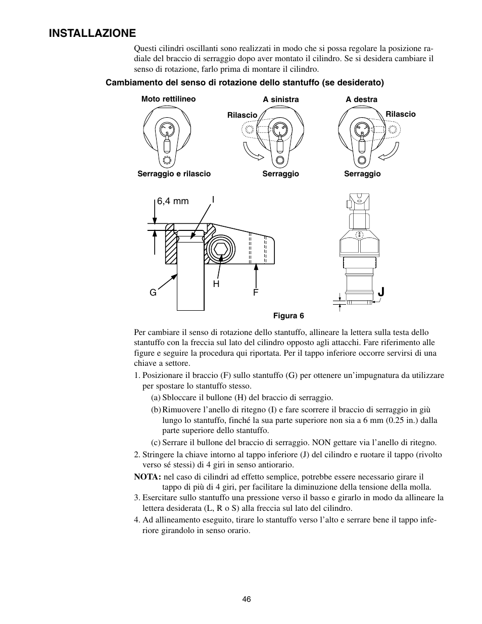 Installazione | Enerpac SC-Series User Manual | Page 46 / 64