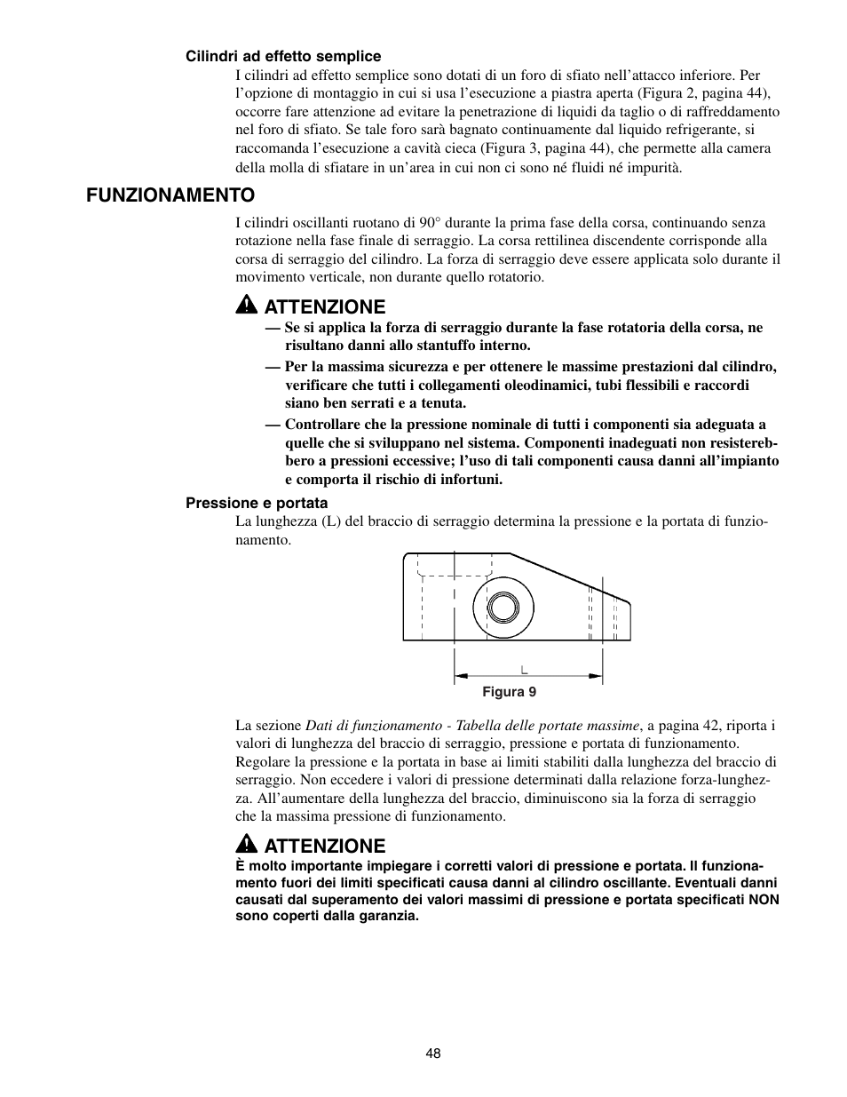 Funzionamento, Attenzione | Enerpac SC-Series User Manual | Page 48 / 64