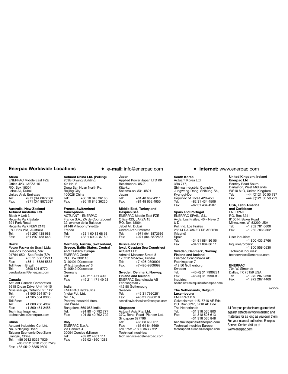 Enerpac SCJ-Series User Manual | Page 12 / 12