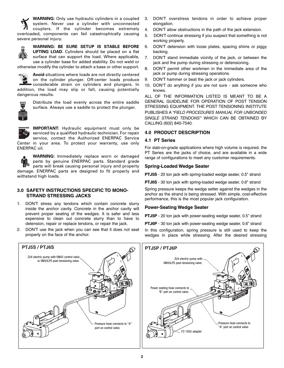 Enerpac SCJ-Series User Manual | Page 2 / 12