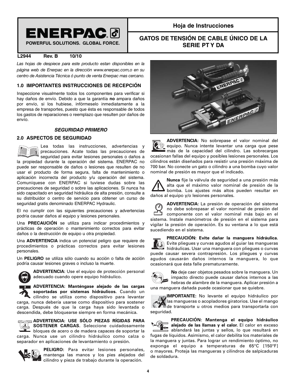 Enerpac SCJ-Series User Manual | Page 4 / 12