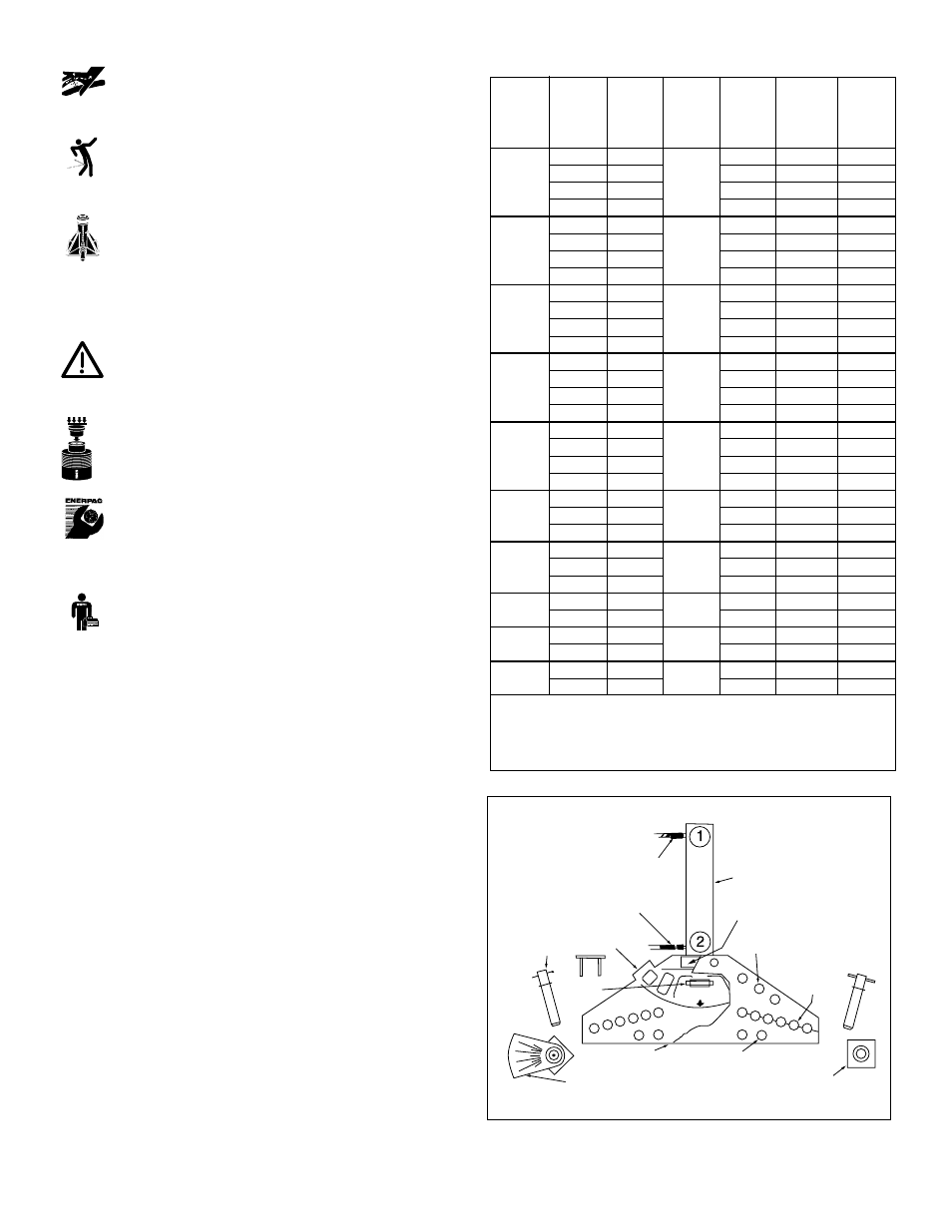 Specifiche tecniche | Enerpac STB-Series User Manual | Page 21 / 48