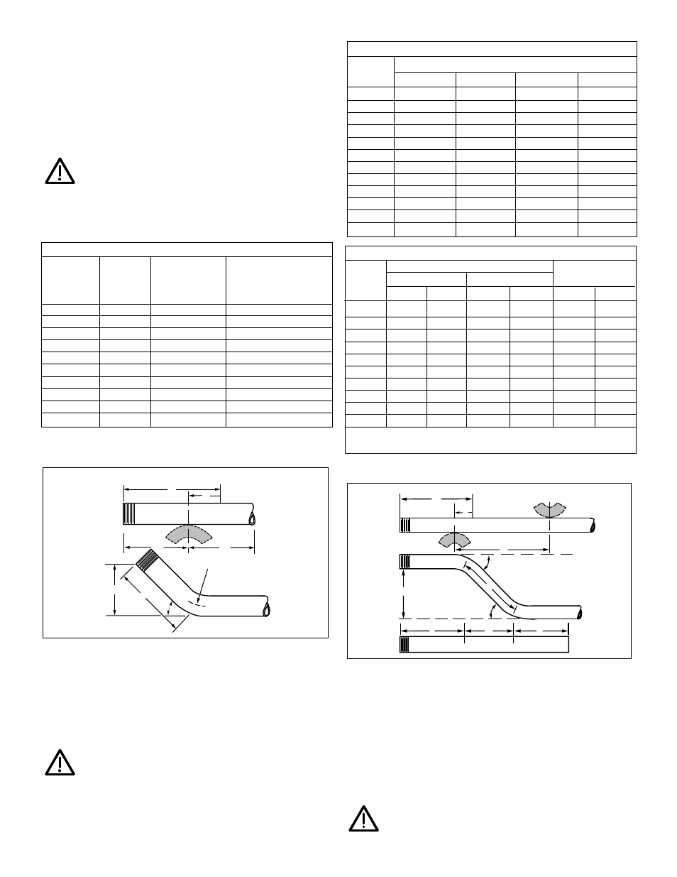 Pipe benders 7.1 stub-up bend instuctions, 2 kick bender instructions, 3 offset bend instructions | Enerpac STB-Series User Manual | Page 4 / 48