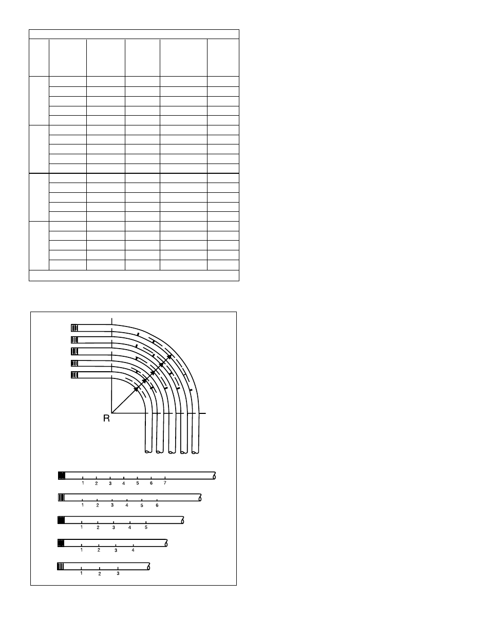 0 instructions for concentric bend, 1 sweep / segmental bender instructions, 2 other radii bends | Enerpac STB-Series User Manual | Page 6 / 48