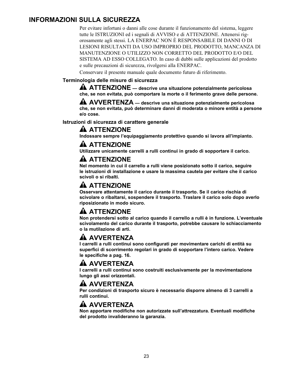 Enerpac ER-Series User Manual | Page 23 / 32