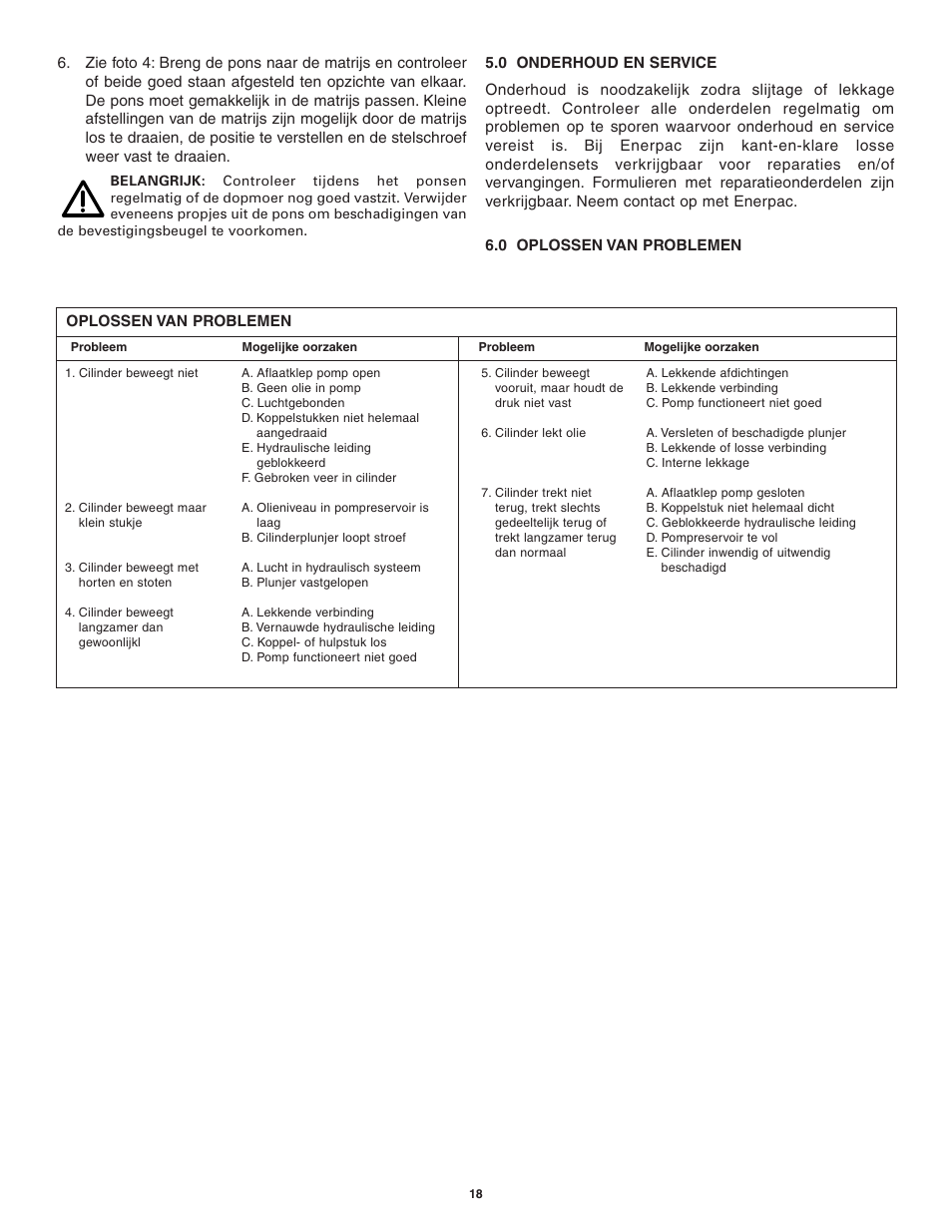 Enerpac SP-Series User Manual | Page 18 / 20