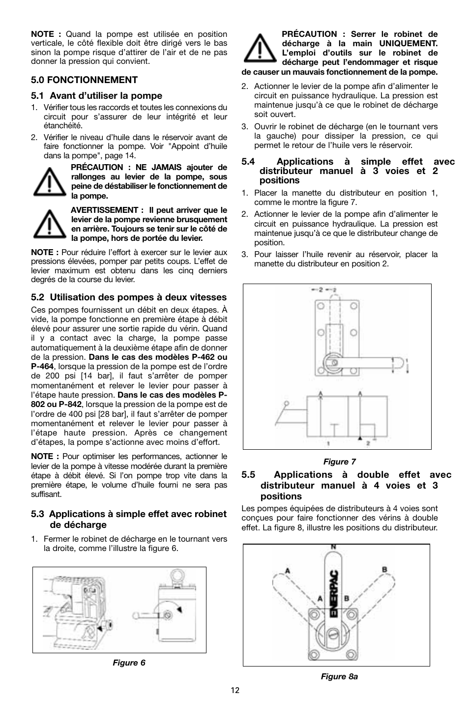 Enerpac MS-Series pumps User Manual | Page 12 / 96
