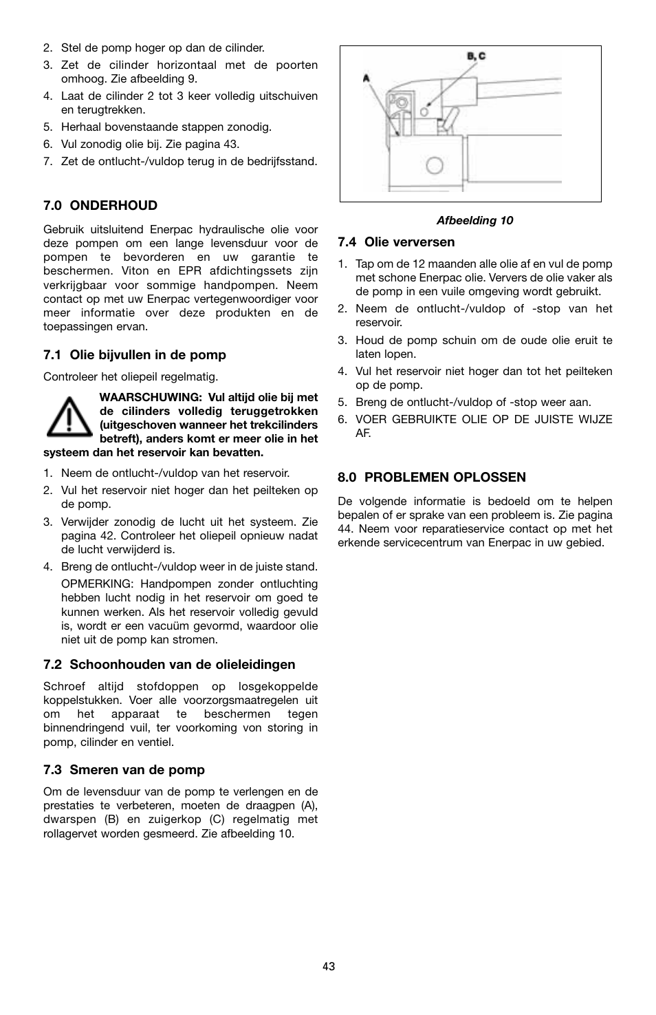 Enerpac MS-Series pumps User Manual | Page 43 / 96