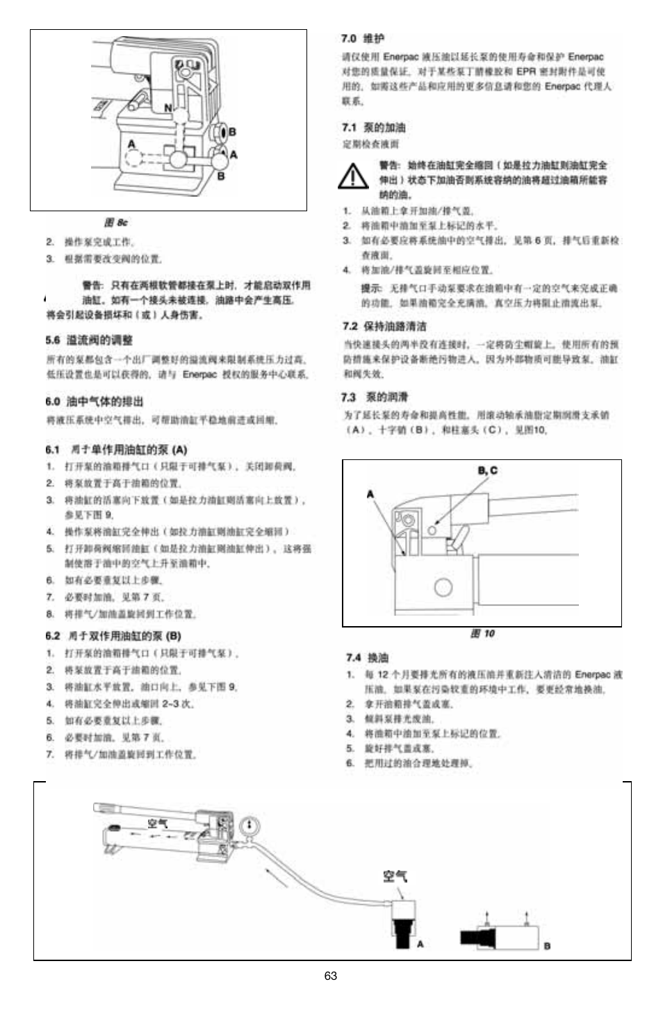 Enerpac MS-Series pumps User Manual | Page 63 / 96