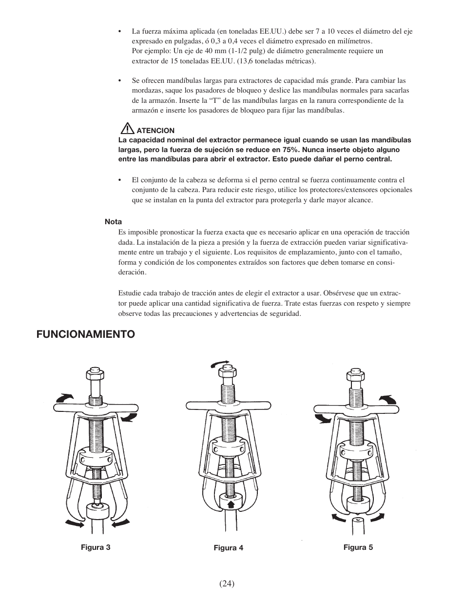 Funcionamiento | Enerpac EPH-Series User Manual | Page 24 / 52